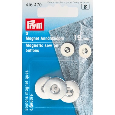 lot boutons métal magnétique à coudre