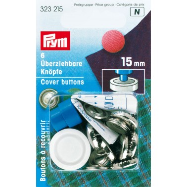 kit boutons à recouvrir 15mm