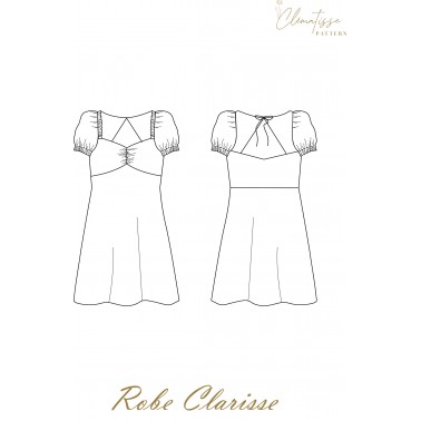 Robe Clarisse Clematisse pattern